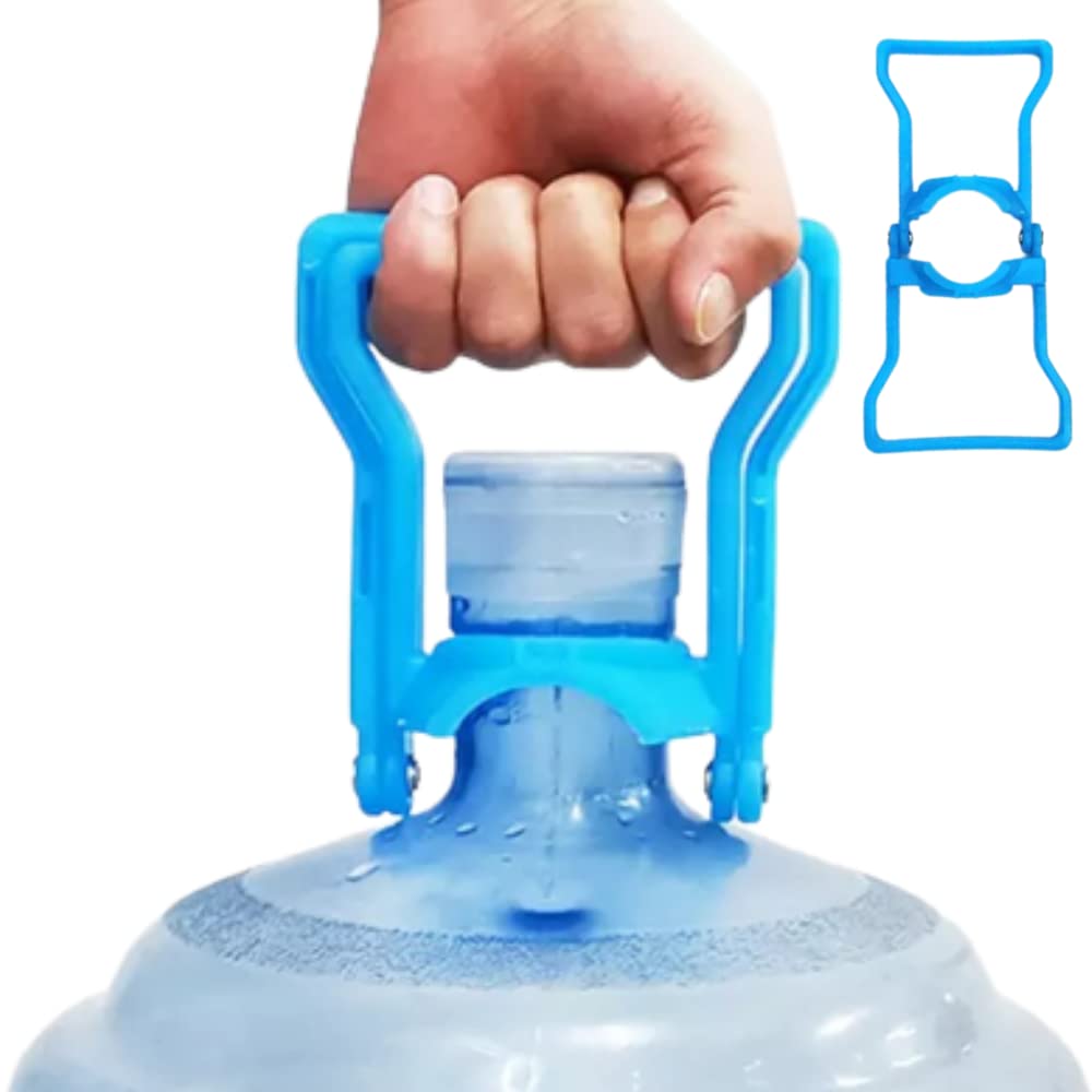 Stockpile Box Water Bottle Handle Lifter - 20L Ergonomic Plastic Labor Saving Barrel Holding Ring for Pail Buckets and Jars (Multicolour)
