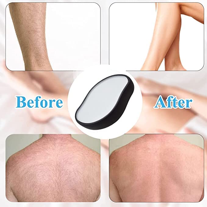 Crystal Hair Eraser, Painless Magic Crystal Epilator, For Men and Women, Hair Removal Eraser Exfoliating Tool, For Arms, Back, Any Area, Multi color - Pack of 1.