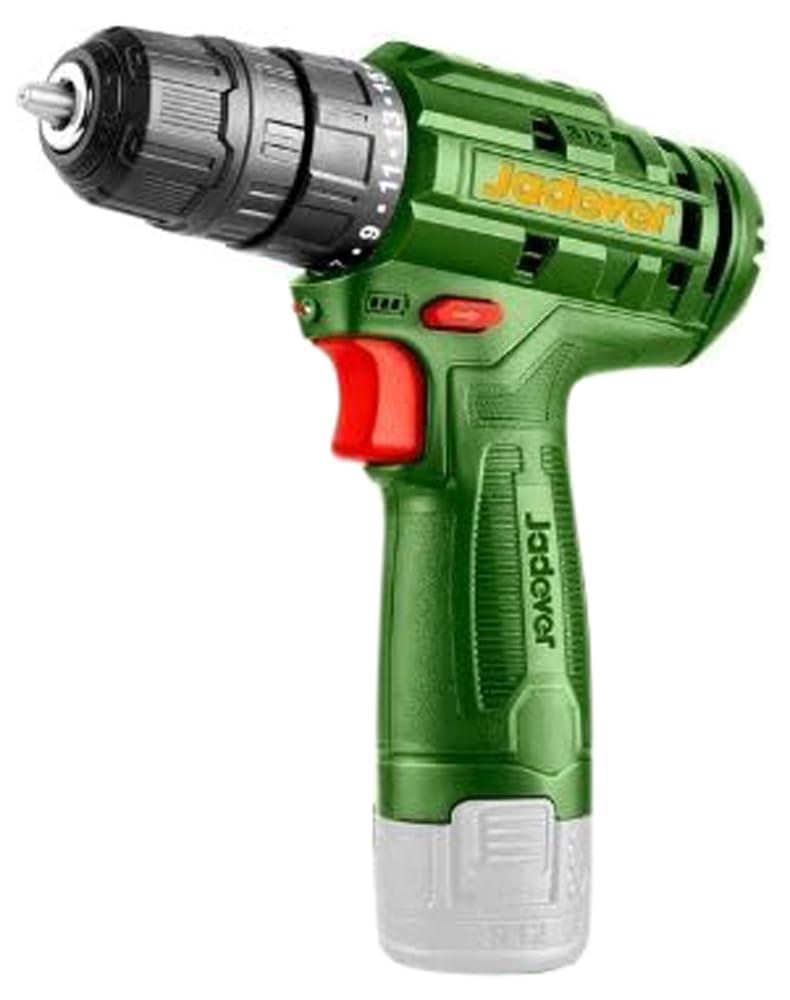 Jadever 12V Lithium-Ion Cordless Battery Drill, Green