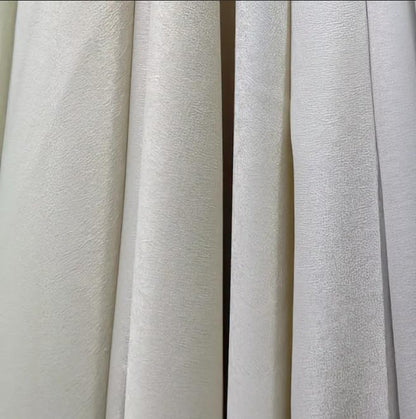 Faux Linen Textured Curtains Durable Fabric-Light Filtering Drapes for Living Rooms Reception and Bedroom - Steel Grommets - 2 Pieces