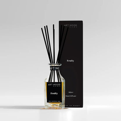 Reed Diffuser Gift Set, 100ML Oil Refill with Concrete Holder, 7 Fiber Sticks and Fragrance Samples, Long-Lasting Home Scent for Modern Interiors
