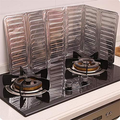 1Pcs Kitchen Stove Foil Plate Gas Stove Baffle Plate Aluminum Foil Frying Oil Splash Guard Cooking Cover Anti Splatter Shield Screenyuturoaa60075