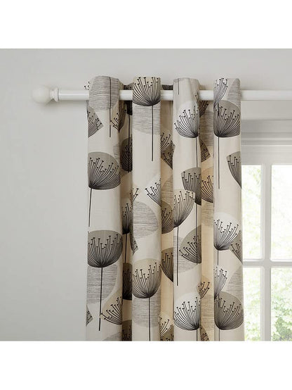 Linen Velvet Sabia Curtains-Modern Multi Colour Sheer Design-Steel Grommets -1 Piece