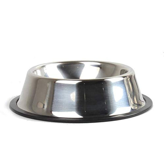 26cm Stainless Steel Pet Dog Bowls Puppy Cats Food Drink Water Feeder Pets Supplies Non-slip Feeding Dishes