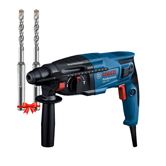 Bosch Professional Bundle Hammer Drill GBH 220 20 mm + Bosch 2 Hammer Drill Bits for Free.