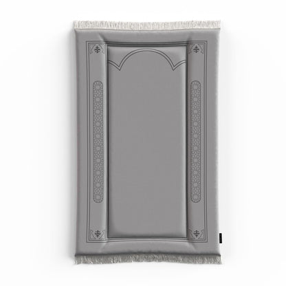 Sakina Padded Prayer Mat Soft Premium Velvet Face - Luxurious And Comfortable Prayer Rug With Elegant Design - Thickness Foam For An Ultimate Comfort Experience