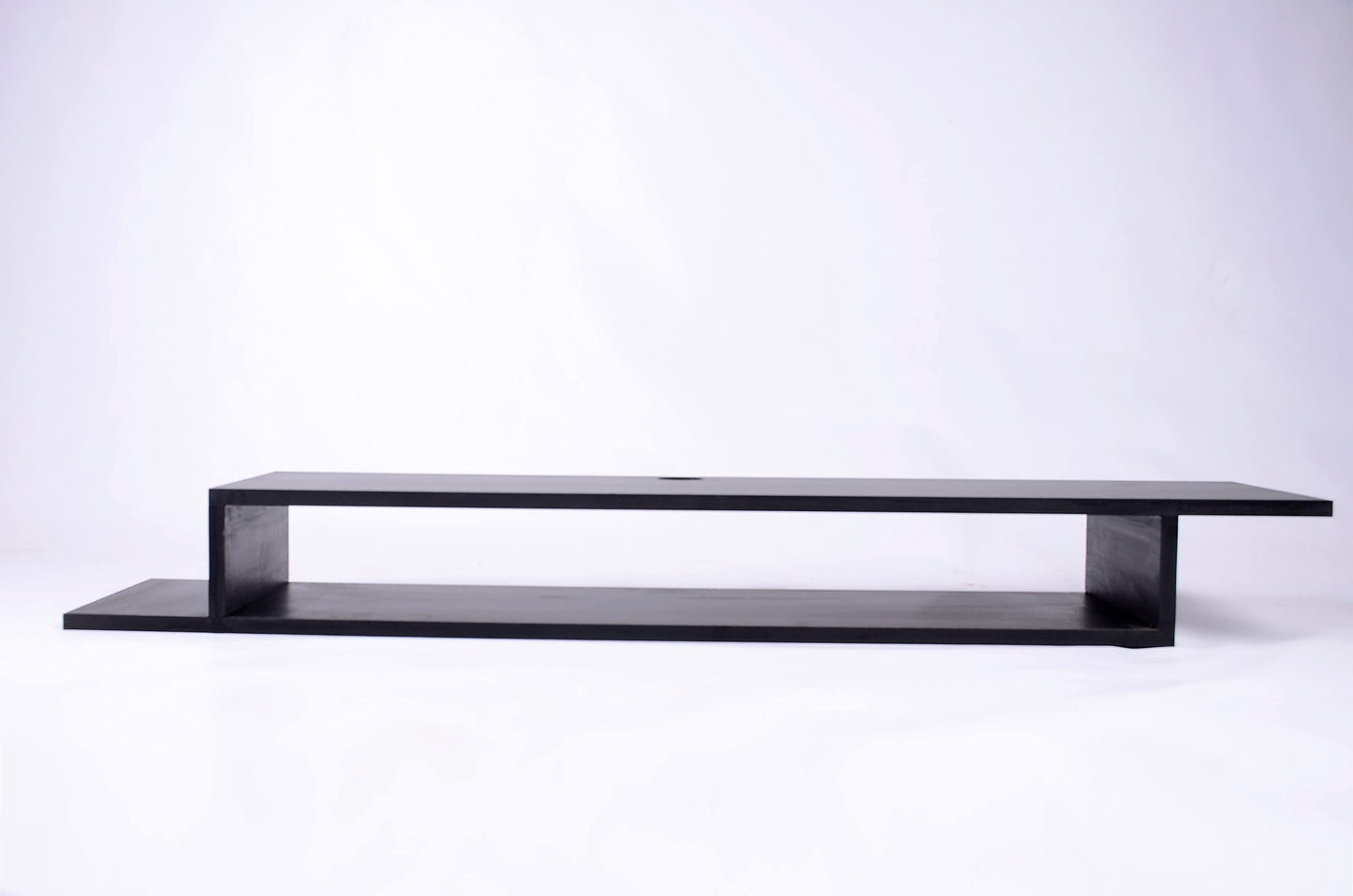 TV Stand Shelf, a versatile and spacious Entertainment Media Console measuring 135 cm, presented in a sophisticated and modern Black finish