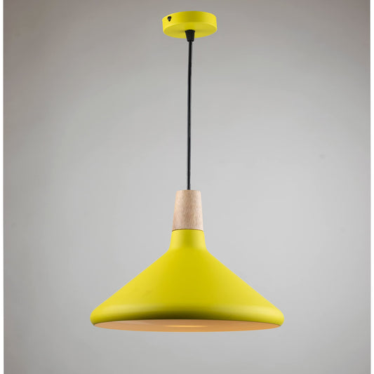 Nagafa Shop M5Y Modern Yellow Ceiling Chandelier, Vibrant Pendant Light Fixture, Stylish Hanging Lamp for Dining Room, Bedroom, or Kids' Room