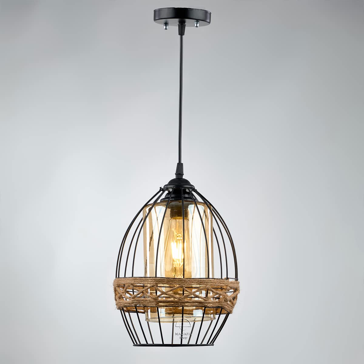 Nagafa Shop Melon rope black pendant R1007