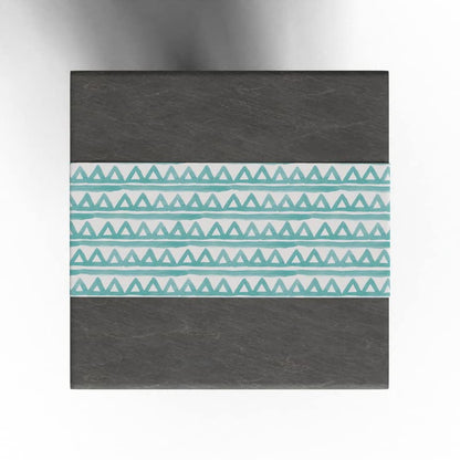 Piera Velvet Table Runner in Turquoise & Blue, a 35x140 cm plush decorative centerpiece with a chic pattern, combining a soft, luxurious feel with a vibrant, refreshing color scheme