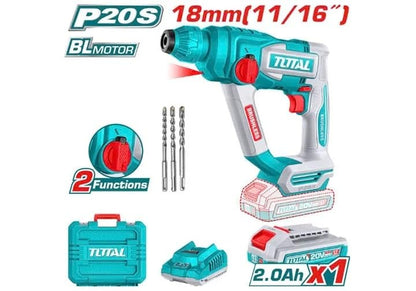 Total 20V 18mm hammer, including battery and charger TRHLI201881