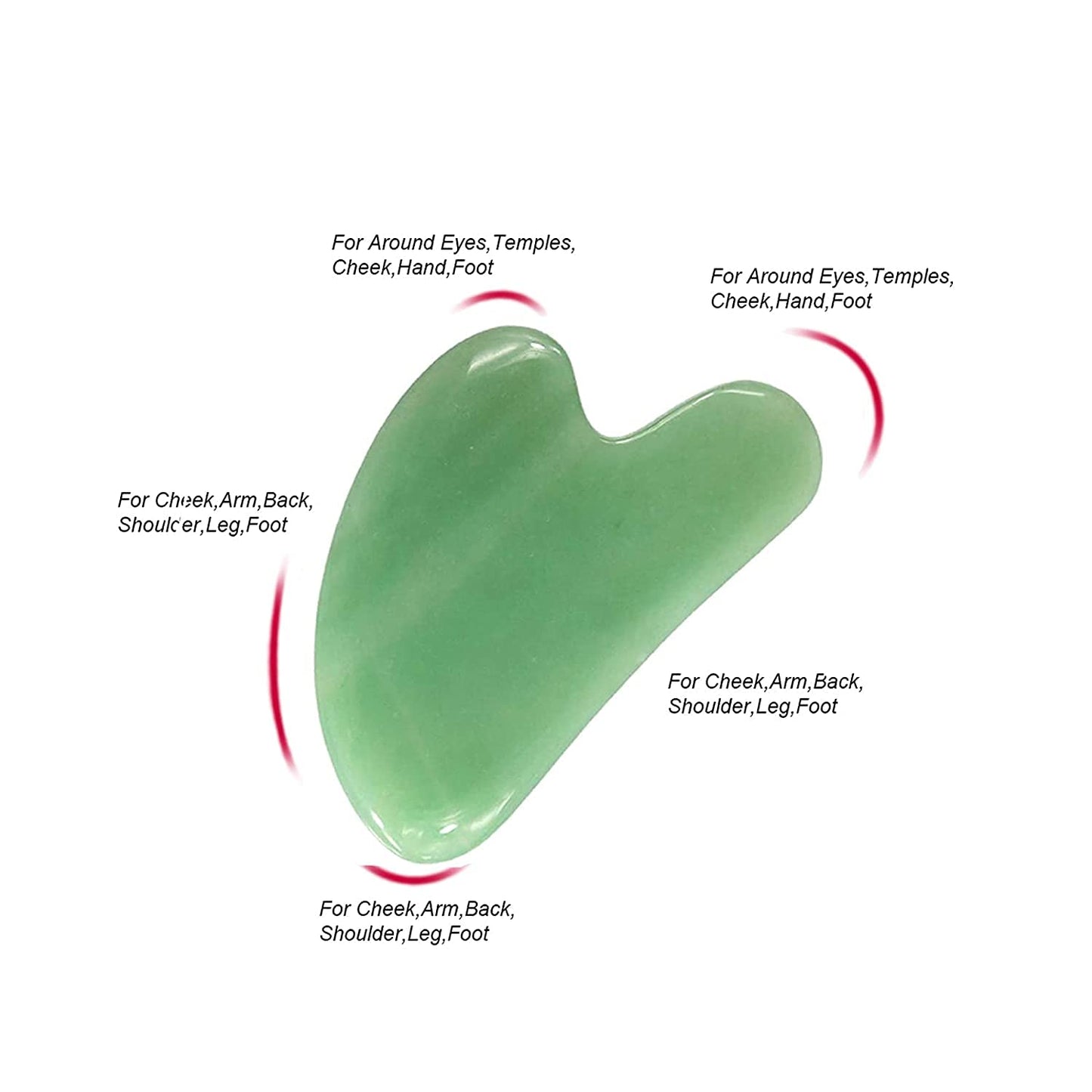 2Pcs Anti-Aging Jade Roller Massage And Gua Sha Facial Tools Set-Natural Jade Gua Sha Massage Tool For Face And Full Body Facial Tool