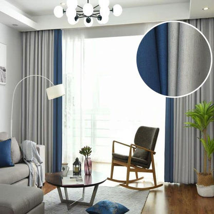 Velvet Sabia Modern Design Curtain – Two colors With Tie-backs - 2 Piece - Steel Grommets,