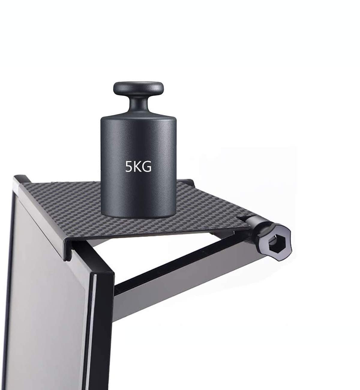 YINOVEEN 13'' TV Top Shelf, Adjustable Screen Top Mount Shelf Organizer for TV Monitor Screen, Used to Place Soundbar, Used to Place Cable Box, Used to Place Speakers(1 Pack)