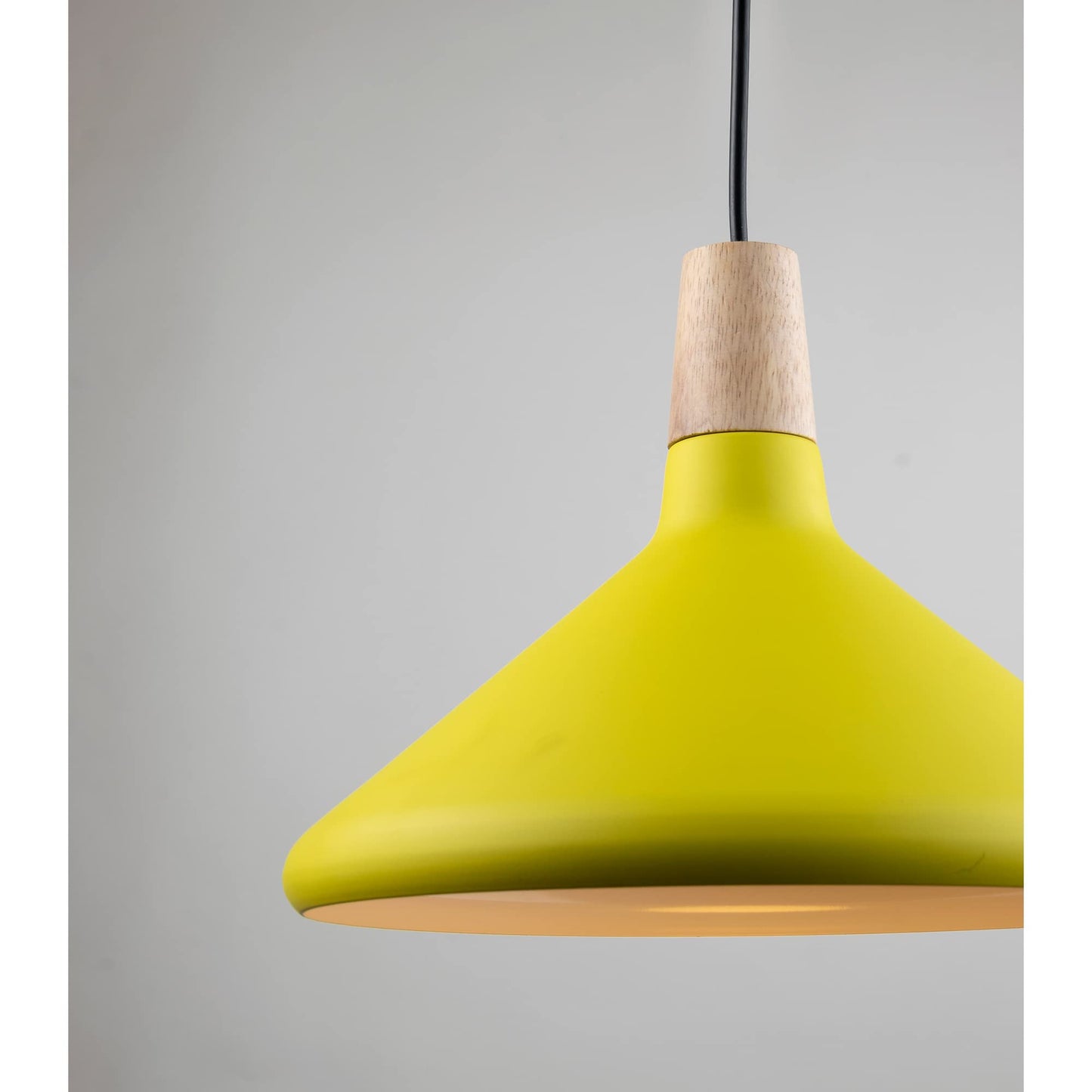 Nagafa Shop M5Y Modern Yellow Ceiling Chandelier, Vibrant Pendant Light Fixture, Stylish Hanging Lamp for Dining Room, Bedroom, or Kids' Room