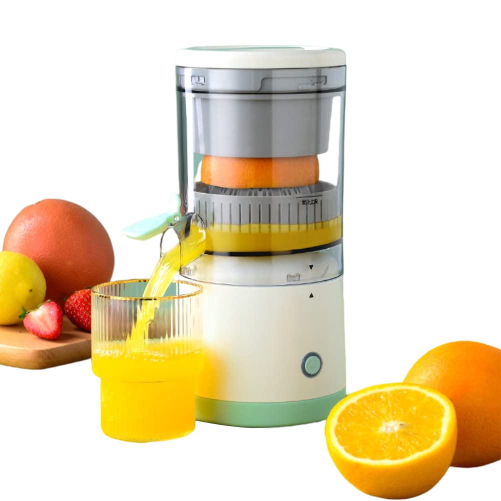 Portable Electric Citrus Juicer Hands-Free Rechargeable Orange Lemon Grapefruit Juicer Easy to Clean Juicer Machine