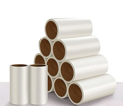 Zhong chen12 pcs lint roller refill 720-page tearable sticky fluff roller supplement paper core suitable for pet hair dust removal lint rollers replacement core(not including handle)