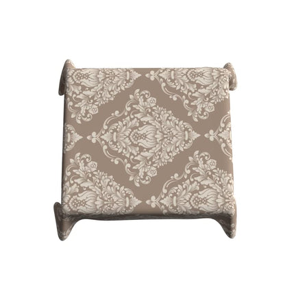 Royal Waterproof Tablecloth in Beige & White, a 140x140 cm Square Table Cover made from Elegant Spillproof Polyester, a Stain-Resistant Protector for Sophisticated Dining Settings