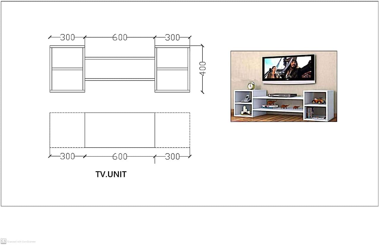 TV Stand Entertainment Center, Durable ManufacturedWood Media Console Table with a Pre-Polished Matte White Finish, Simple and stylish Design for Modern Living Rooms