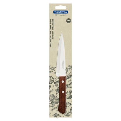 Dynamic Kitchen and Fish Knife, Stainless Steel Blade for Versatile Cutting, Natural Wood Handle with Aluminum Rivets, Durable and Resistant