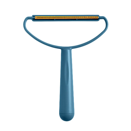 Portable wood lint remover manual clothes cleaning fuzz shaver, restores your clothes and fabrics quick epilator wool products combing suede lint blankets lint removal (blue)