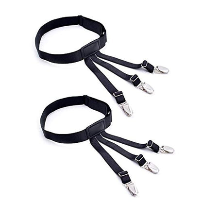 Men's Adjustable Shirt Stays Garters Suspenders /Holder