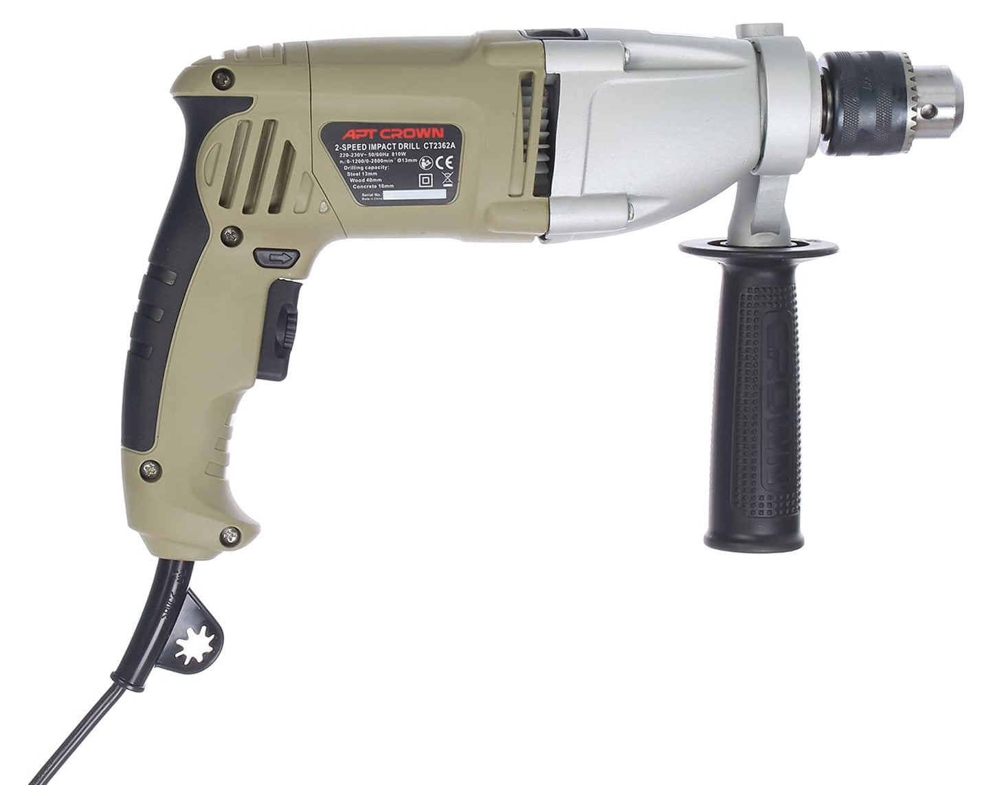 Crown Apt impact drill- 810watt beige 13 mm ct2362a