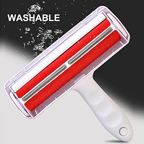Reusable pet hair remover roller- dog and cat hair remover ideal for bed, couch, furniture, carpet, car seats etc. - animal fur remover, very efficient & eco-friendly animal fur remover roller