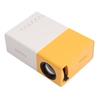 Sxhlseller 1920 x 1080 Resolution Portable Mini Projector with Rich Interface, Small and Portable and 24-60 Inch Huge Screen, LED Light Source for Home Film (EU Plug)