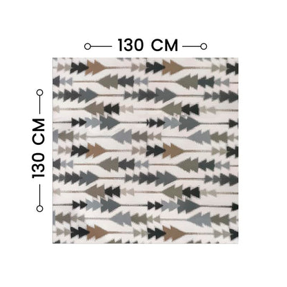 INTEX HOME Sofia Elegance Square Tablecloth – Luxurious Linen Velvet – Kitchen & Living Room Tables – For Ramadan & Events – Multiple Sizes Available – 1 Pc -130x130 cm - Multicolour