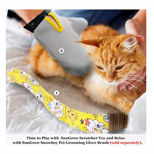 ANTOLE Cat Scratcher Cardboard Scratching Pads for Cats Meow Scratch Board with a Curved Wave Design - Satisfy Your kitty's Natural Scratching Instinct Made of Environmental Friendly Material