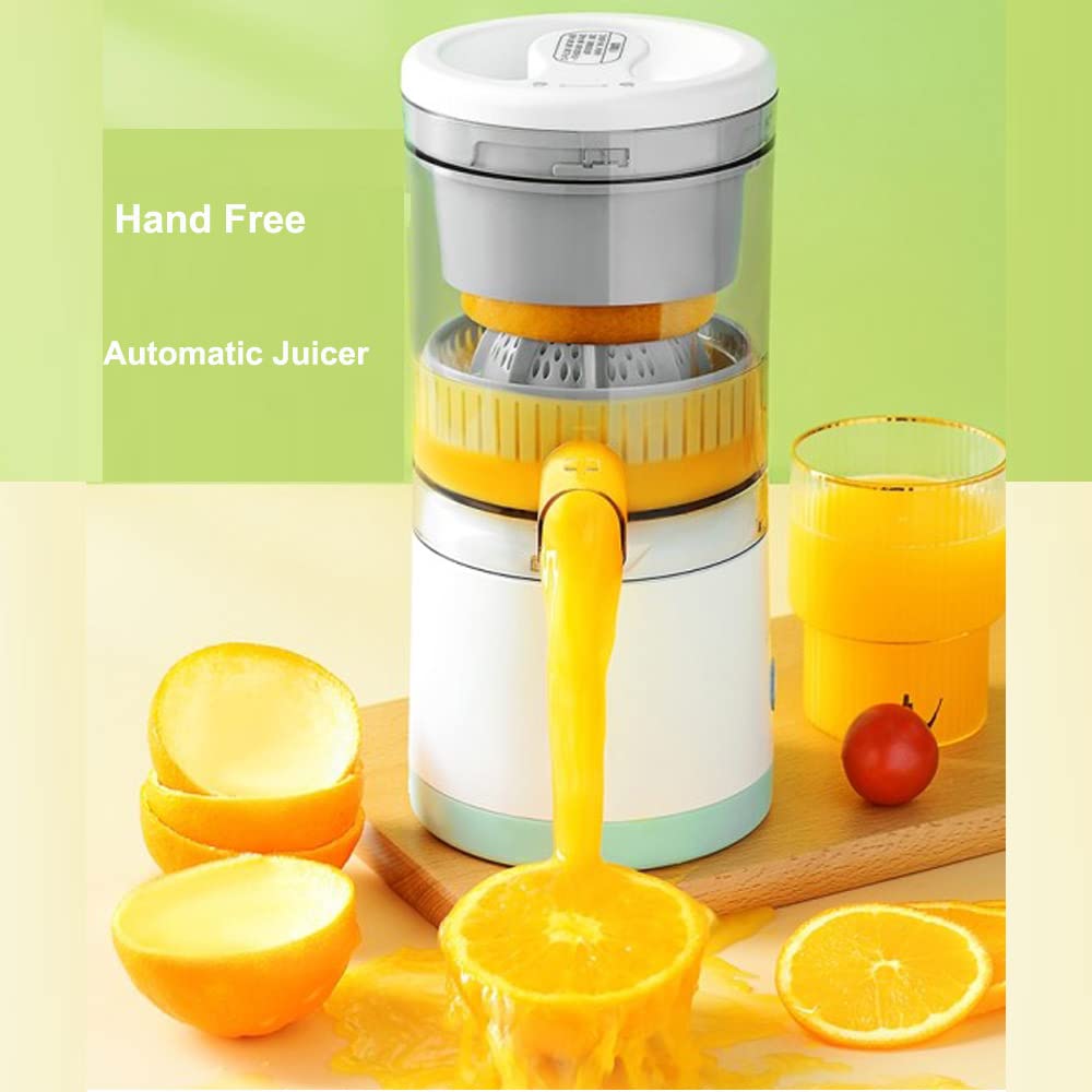 Dasfie Cordless Electric Juicer, Multifunctional Protable Electric Orange Juicer, USB Charging Orange Squeezer, Wireless Citrus Juicer for Oranges Apples Pomegranates Pears