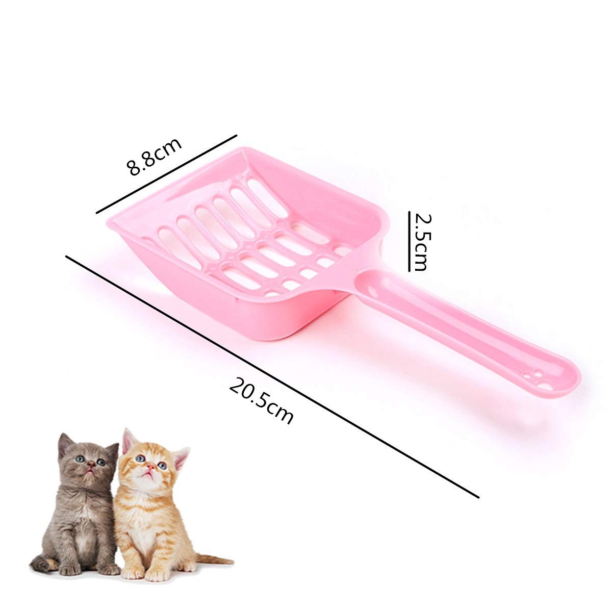 NA Plastic Litter Shovel Cleaning Scoop Tool (Pink, Light Blue, Dark Blue) - Pack of 3