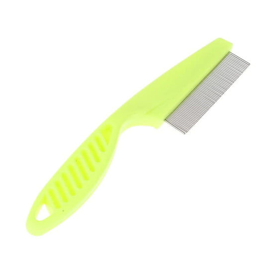 Protect Flea Comb For Cats Dogs Pet Stainless Steel Comfort Flea Hair Grooming Tools Deworming Brush Short Long Hair Fur Remove (Random Color)