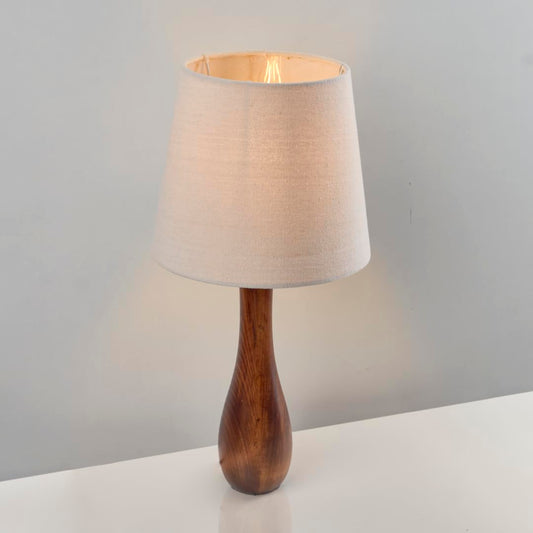 اباجورة بولنج بنى مصنوعه من خشب الزان الطبيعي NAGAFA Shop, wooden bowling lamp TB67-BN-WH