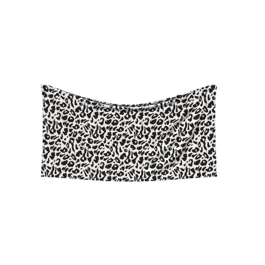 Wild Beach Towel, a Soft and Absorbent Towel for Adults and Kids, 70x140 cm, Black & White, a Quick-Drying and Sand-Resistant Towel for the Beach, Pool, Travel, or Yoga