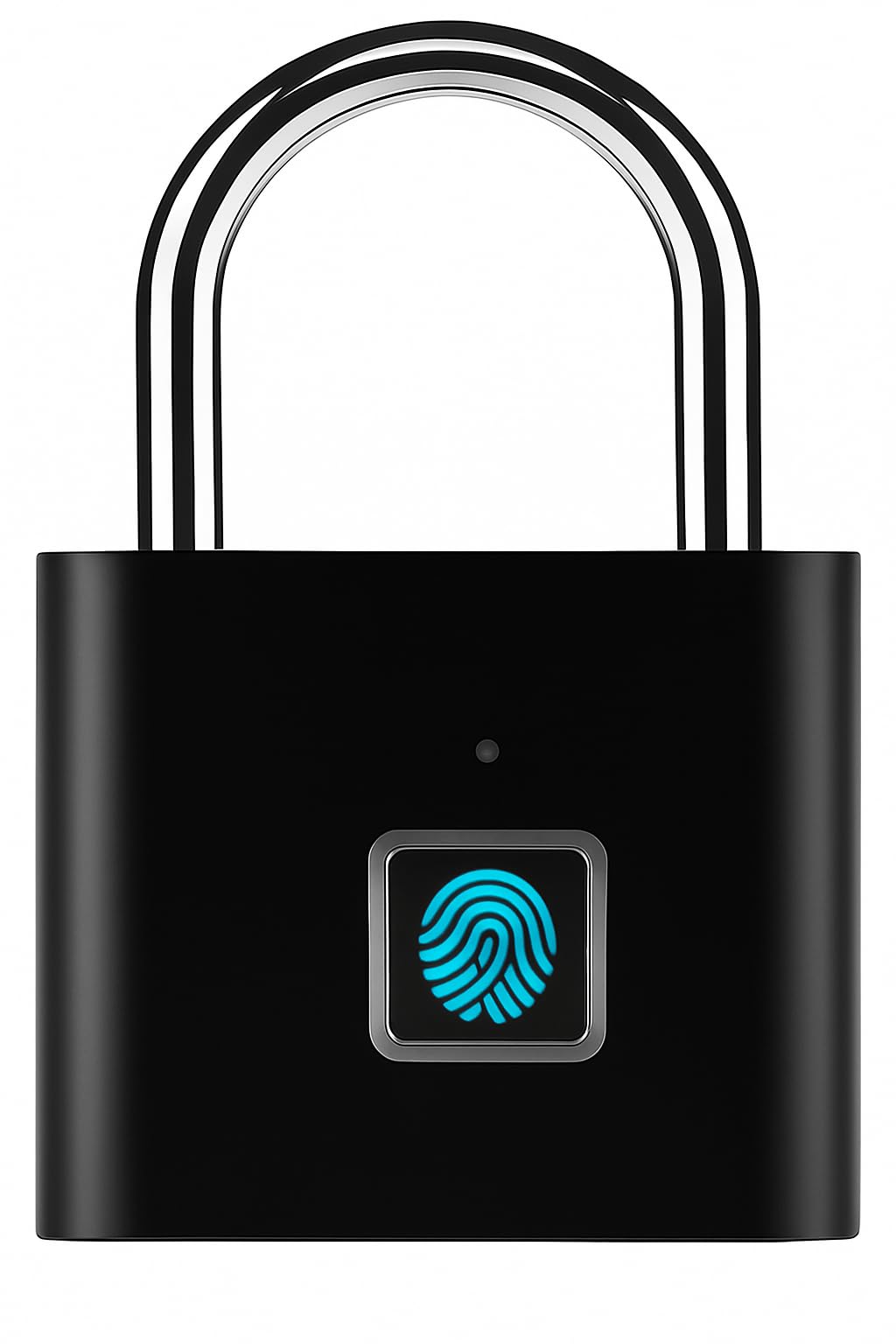JASIFS Smart Lock Fingerprint Biometric Padlock | Keyless & Password-Free Access |Stores 10 Fingerprints| Inbuilt Rechargable Batery with Indicator |Waterproof Metal Padlock for Home,Office Security