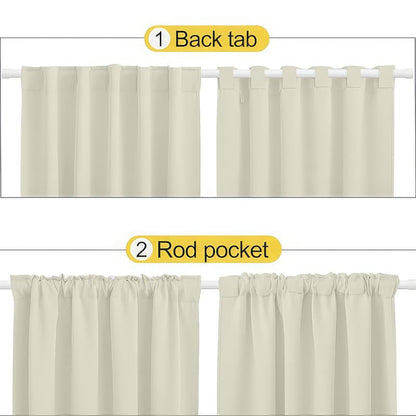 INtex CURTAINS HOUSE Blackout Blinds for Sliding Doors – Thermal Insulated Wide Curtains, Room Darkening, Blind Glass Doors, Two Hanging Options, Modern Design - Cappuccino 150 W x 230 L