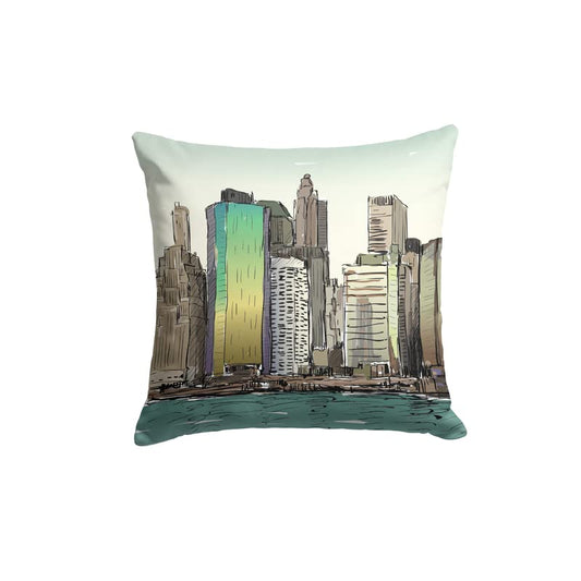 Velvet Elle 1.1 Cushion Cover, a plush multicolor decorative pillow with an elegant abstract pattern, 40x40 cm, perfect for adding a touch of modern art and luxury to your living room