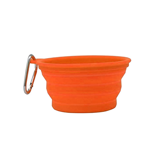 Silicone Collapsible Bowl for Pet (Orange)
