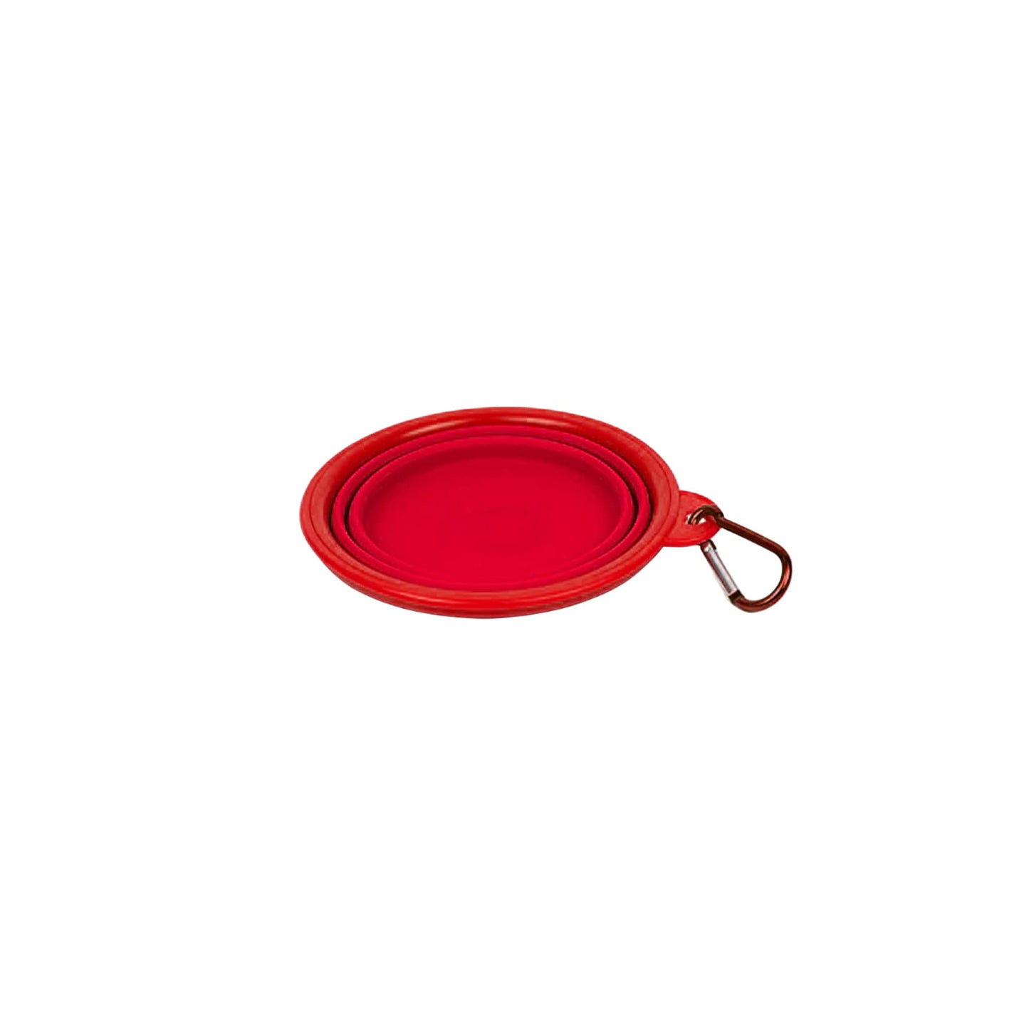 Silicone Portable Collapsible Bowl for Cat Pet Travel Water Food (Red)