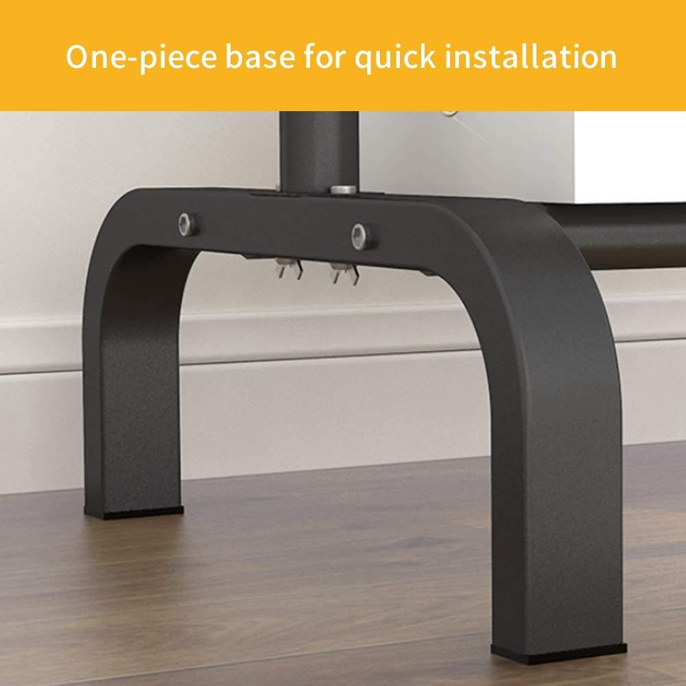 Multipurpose Clothes Rack with Bottom Shelf, Freestanding Garment Organizer for Clothes, Shoes, and Accessories, Black, 20 x 15 x 3 Cm