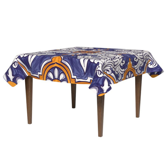 Fantasy Waterproof Tablecloth, a Multicolor 140x140 cm Square Table Cover made from Spillproof Polyester, a Whimsical and Stain-Resistant Protector for Parties and Family Dining