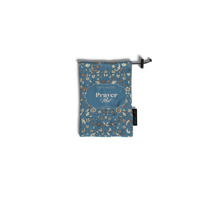Al-Rawda Portable Prayer Mat, a Waterproof and Lightweight Travel Rug that folds to a Compact Pocket Size, Blue, an Easy to Carry Janamaz for Daily Prayers at Work, Outdoors, or Travel