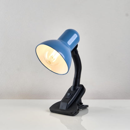 Desk Lamp with Clips - Addressable LED Light - Flexible Arm - Elegant Color - Suitable for Study, Reading, Work (Baby Blue)