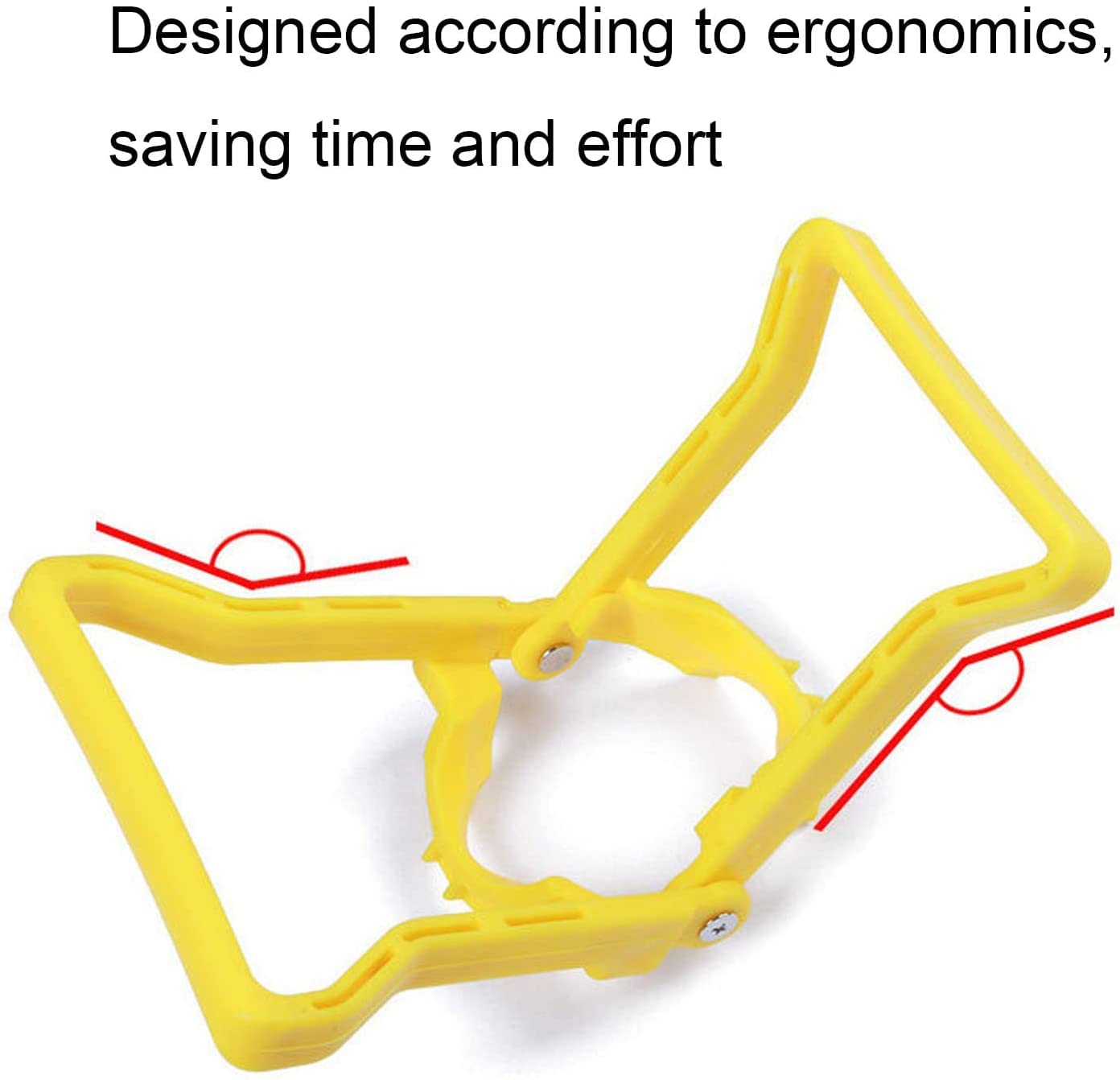 2PCS Drinking Water Bottle Handle, 5 Gallon Water Bottle Handle with Anti-Slip Holder Easy to Lift, for 2-5 Gallon Water Bottle Caps, 5 Gal Bottle Carrier,Drinking Water bottle lifter (Yellow & Blue)