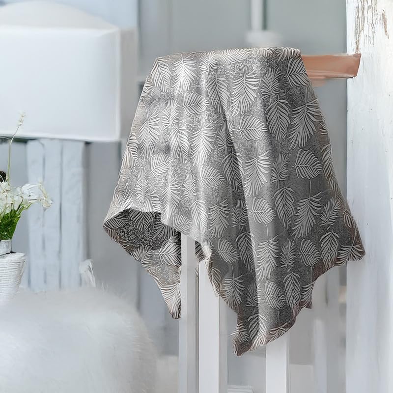 INtex HOME Analia Linen Tablecloth, Rectangular Dining Cover, Elegant and Durable, Soft Fabric, Easy-Care, Multi-Purpose for Home, Events, and Special Occasions, Set of 2 - Café - 130 x 130 CM