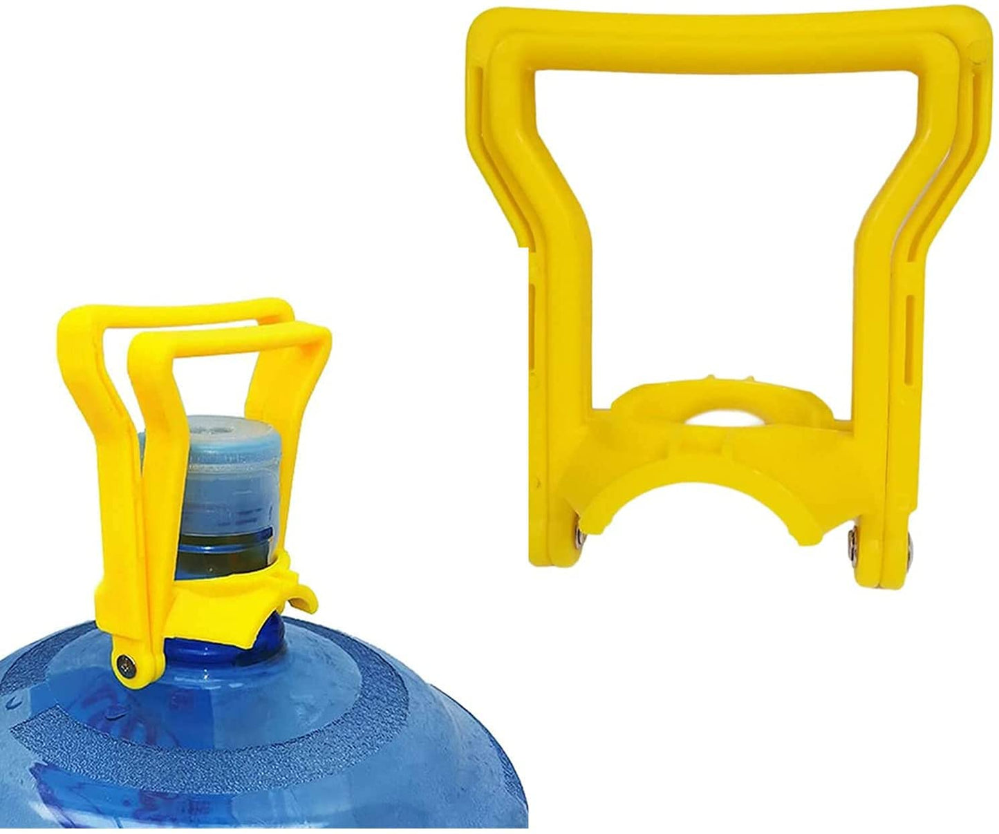 UBREW USA 5 Gallon Water Bottle and Carboy Handle Bottle Carrier Lifter Non-Slip 2 Handle Holder (Yellow)