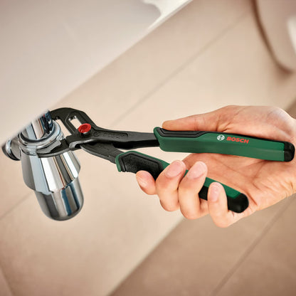 Bosch Water Pump Pliers (Multi-Grip, Long-Lasting Water Pump Pliers with Push Button Adjustment for Heavy-Duty and Everyday Tasks; 250mm; Soft-Grip Handle)