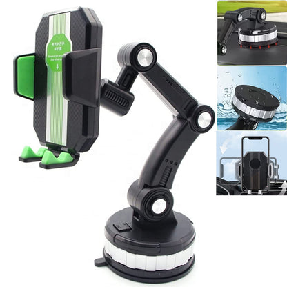 HiYi Car Phone Mount, Suction Cup Phone Holder Desk Stand, 1 Pc Universal Car Mount for Car Dashboard Windshield, Hands Free Cell Phone Holder Compatible with All Smartphones (Green)